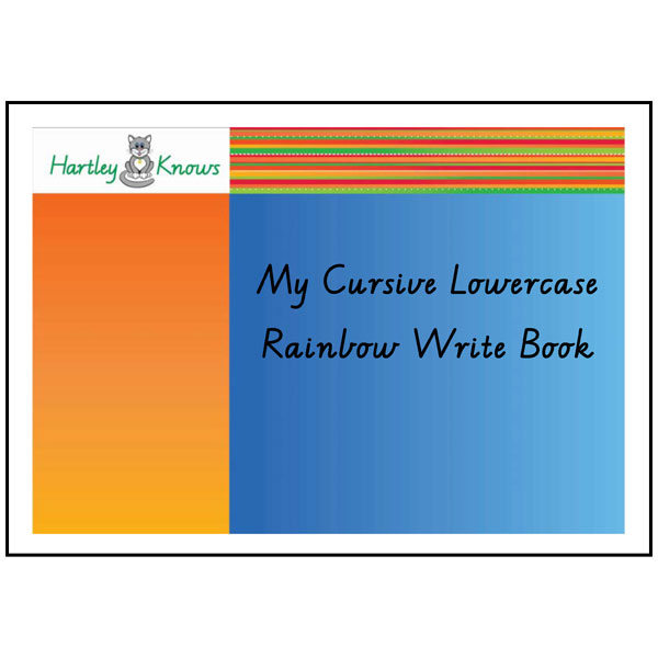 BLM Cursive Lowercase Rainbow Write Book